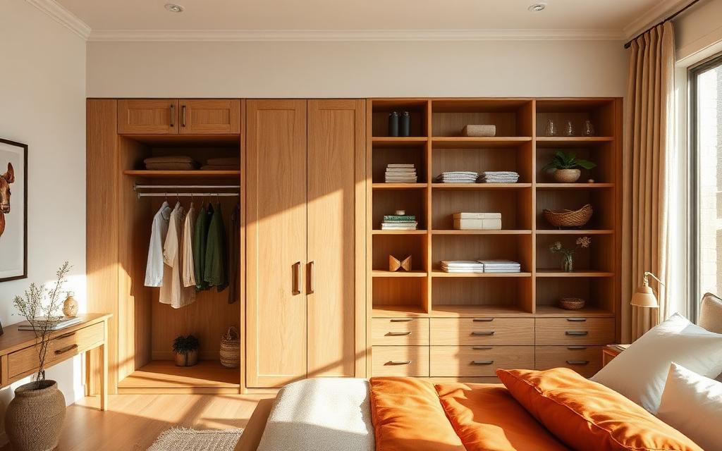 Clósets y muebles a medida en madera de roble